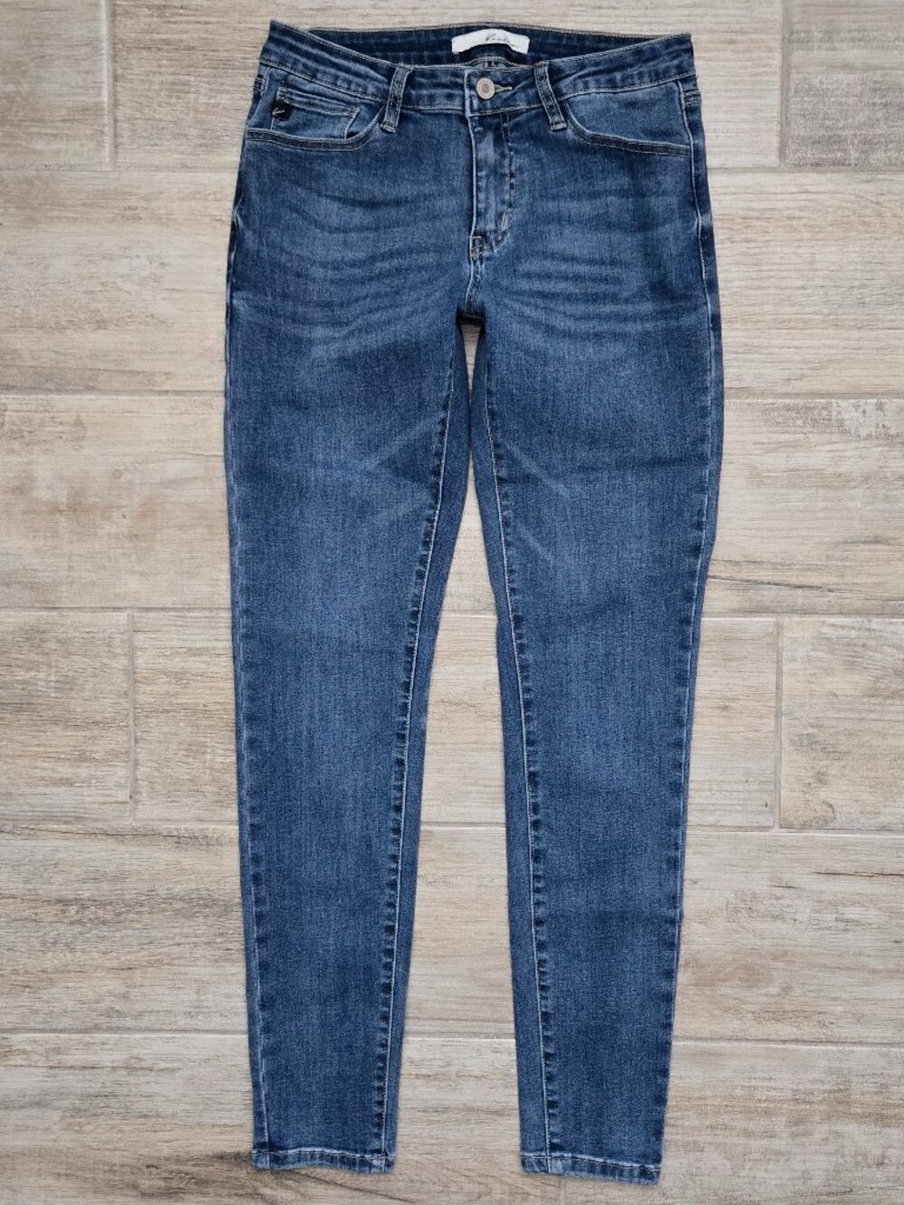 Madewell The Skinny Jean Womens Whisker Faded Blue Stretch Denim 7